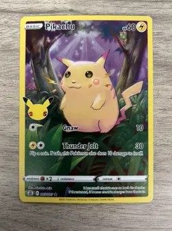 Pokemon TCG Pikachu 25th Anniversary Celebrations 005/025 Holo Card Fatchu SWSH - Image 1