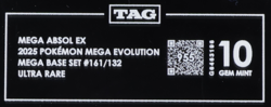 2025 Pokemon Mega Evolution 161/132 Mega Absol EX Ultra Rare TAG 10 (955) - Image 3