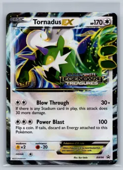 Tornadus EX (Prerelease) [Staff] BW96 Holo Black And White Promo Pokemon Holo NM - Image 1