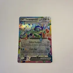 Terapagos ex - 128/142 Stellar Crown Double Rare Pokemon - NM/MINT - Image 1