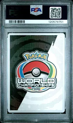 2011 POKEMON WORLD CHAMPIONSHIPS PROMO TWINBOAR #96 MAGNEZONE PSA 8 - Image 2