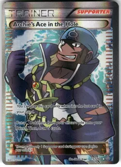 Archie's Ace in the Hole 157/160 Ultra Rare Primal Clash Pokemon Holo LP - Image 1