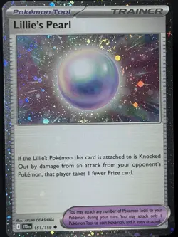 Pokemon TCG Lillie's Pearl 151/159 Journey Together Cosmos Holo SWIRL 🌀NM #2 - Image 1