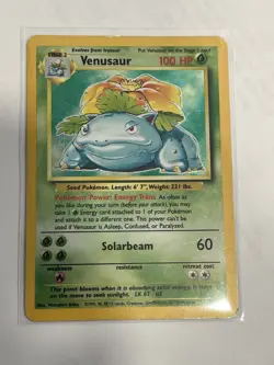Pokemon TCG Venusaur Base Set 15/102 Holo 1999-2000 Wizards Base Set... - Image 1