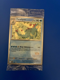 Pokemon Illustration Contest 2024 Promo Card Sealed Feraligatr SVP 213 - Image 1