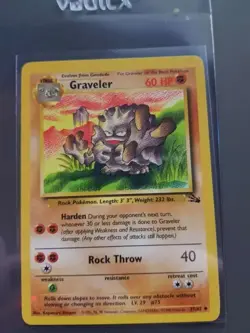 Pokemon TCG Graveler Fossil 37 Regular Unlimited Uncommon - Image 1