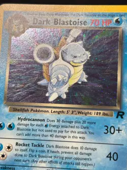 Pokemon Card - Dark Blastoise Team Rocket SWIRL 3/82 Holo Rare - Image 4