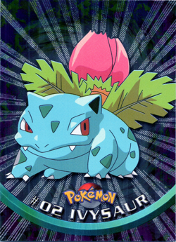 topps Pokemon TV Animation Series 1 Holo Foil #02 Ivysaur #2 - Image 1