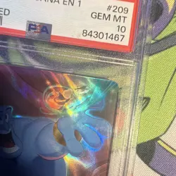 Disney Lorcana Genie **DOUBLE SWORD ERROR** Enchanted Foil 209/204 EN PSA 10 - Image 5