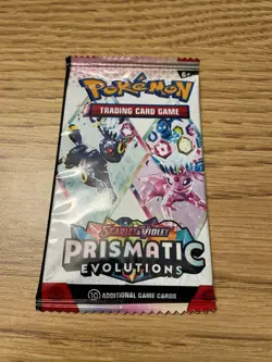 Pokemon: Prismatic Evolution, English Booster Pack (10 Cards) New/Factory Seal. - Image 1