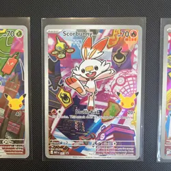 First Partner Series 2 Gen 8 Galar Set Pokemon Card Grookey Scorbunny Sobble 3 - Image 3