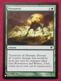 Magic The Gathering THE LIST - INNISTRAD MOONMIST green card MTG - Image 1
