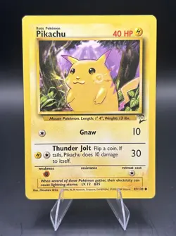 Pokemon TCG Base Set 2 - 8 Card Lot - Pikachu Squirtle Victreebel + LP-HP - Image 2