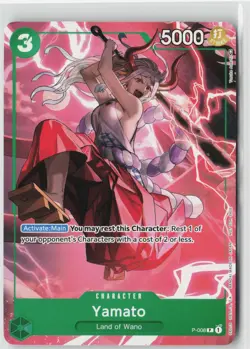 YAMATO (TOURNAMENT PACK VOL. 1) P-008 ONE PIECE PROMOTION CARDS ONE PIECE NM - Image 1