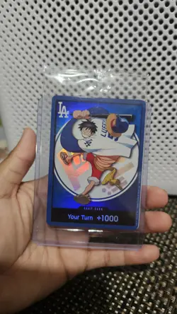 2026 ONE PIECE LOS ANGELES DODGERS MONKEY D LUFFY DON CARD PROMO 7/2/26 SEALED - Image 2
