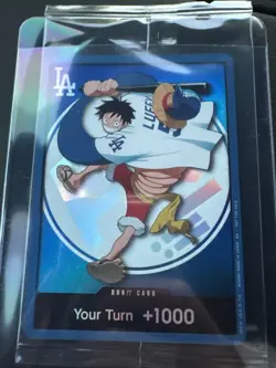 One Piece Dodgers Promo Card Monkey D. Luffy 2026 - Image 1