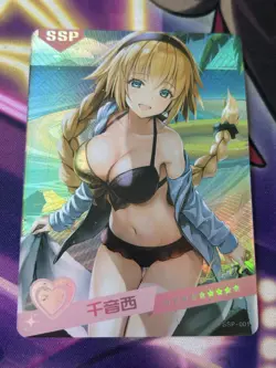 Jeanne D’Arc Fate FGO SSP SSP-001 Summer Love Goddess Story SEXY Waifu Card - Image 1