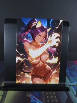 Yoruichi Shihouin Bleach Custom Art Card NM Anime Waifu CCG Collectible - Image 1