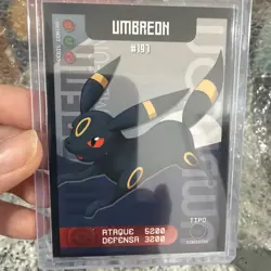 Pokemon Pokedex Black Card #197 Umbreon Peru Edition - Image 1