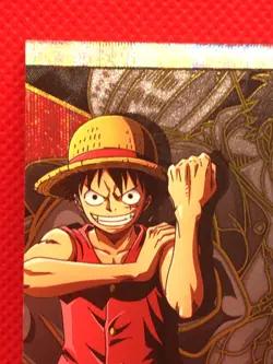 MONKEY D LUFFY One Piece Holo Prism Card BANDAI TCG Japan No.10-01 SR - Image 2