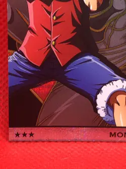 MONKEY D LUFFY One Piece Holo Prism Card BANDAI TCG Japan No.10-01 SR - Image 4