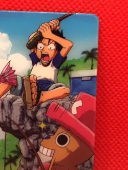 Luffy Chopper Usopp pirates One Piece Gummy Card 2003 BANDAI NO,148 rare - Image 3