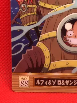Luffy Sanji Zoro Luffy Pirates One Piece Gummy Card 2002 BANDAI NO,88 - Image 4