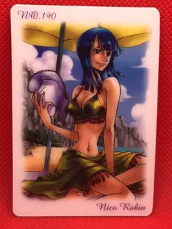 Nico Robin One Piece Card TV animation BANDAI No.190 2004 very rare - Image 1