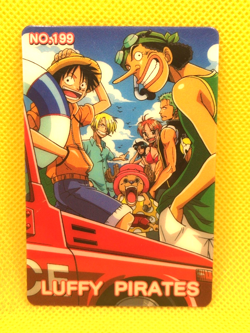 Luffy Pirates One Piece Card 2004 BANDAI TCG Japan NO,199 F/S very rare - Image 1