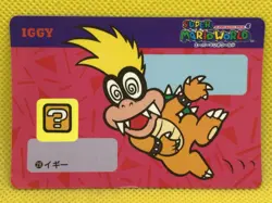 Iggy Koopa Super Mario World Mario bros Card Banpresto 1992 Nintendo F/S - Image 1