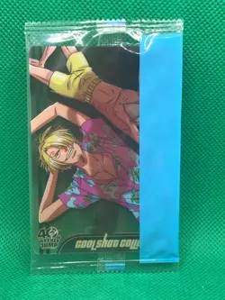 Sanji Dragon Ball One Piece wafer card cool shot JUMP 40th UNOPENED - Image 1