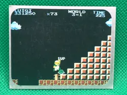 Mario One up Famicom Amada card 1985 Nintendo Family Computer No.305 - Image 1