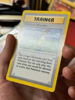 POKEMON BREEDER 76/102 Base Set SHADOWLESS rare Pokemon TCG card NM+ SUPER CLEAN - Image 2