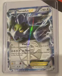 Pokemon Tornadus EX Ultra Rare Holo Plasma Freeze Team Plasma 98/116 180 HP Card - Image 1