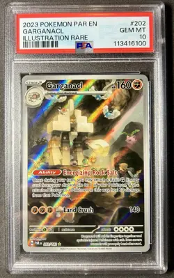 Garganacl - 202/182 - Pokemon Paradox Rift Illustration Rare Card PSA 10 - Image 1
