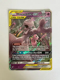 Pokemon TCG Mewtwo & Mew Tag Team GX Unified Minds 71/236 Holo Ultra Rare - Image 1