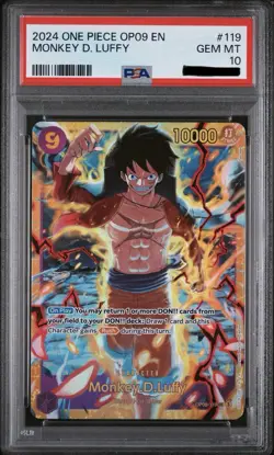 2024 One Piece OP09-Emperors In The New World Monkey D. Luffy PSA 10 GEM MINT - Image 1