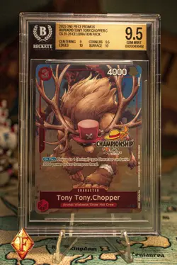 One Piece TONY TONY CHOPPER OP04-010 CS CELEBRATION EVENT BGS 9.5 - Image 1