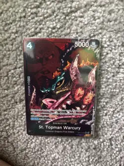 OP13-089 St. Top man Warcury One Piece TCG English Alt Art Rare - Image 1