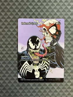 MTG Infernal Grasp #0018 Borderless Mythic Marvel Eternal-Legal (MAR) - Image 1