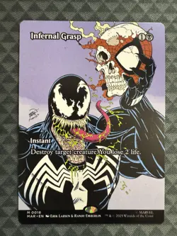 MTG Infernal Grasp #0018 Borderless Mythic Marvel Eternal-Legal (MAR) - Image 2