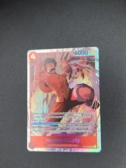 Monkey.D.Luffy OP16-015 Super Rare The Time of Battle One Piece Foil Near Mint - Image 1