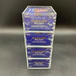 One Piece op14 Azure Sea's Seven English 4 Sealed Booster Boxes w/ Acrylic - Image 4