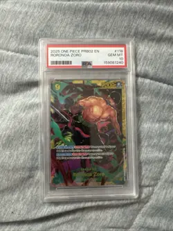 One Piece PRB02 Roronoa Zoro SEC OP06-118 PSA 10 GEM MINT SWORDSMEN - Image 1