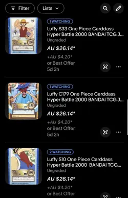 Luffy One Piece 17 Carddass Hyper Battle 2000 BANDAI TCG Japan - Image 4