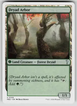 Dryad Arbor (White Border) Uncommon Mystery Booster 2 108 MTG Near Mint 2024 - Image 1