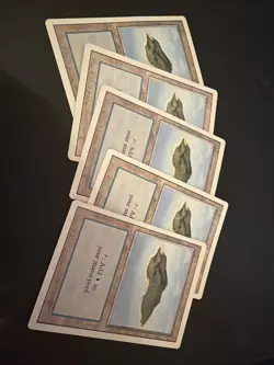 5 NP GEM/MINT!! MTG Island (B) Lands THIRD Edition! - Image 1