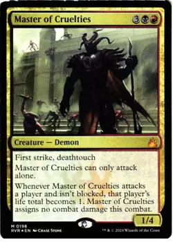 Master of Cruelties 198 Mythic Ravnica Remastered NM Foil MTG - Image 1