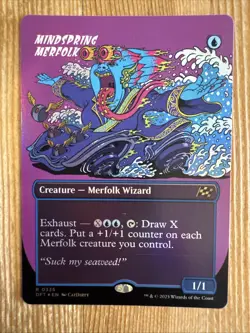 Mindspring Merfolk - Extended Art DFT NM MTG FOIL - Image 1