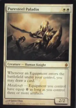 Puresteel Paladin - New Phyrexia: #20, Magic: The Gathering Nm C320 - Image 1